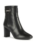 Bottines en Cuir Pheby noires - 8 cm