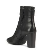 Bottines en Cuir Pheby noires - 8 cm