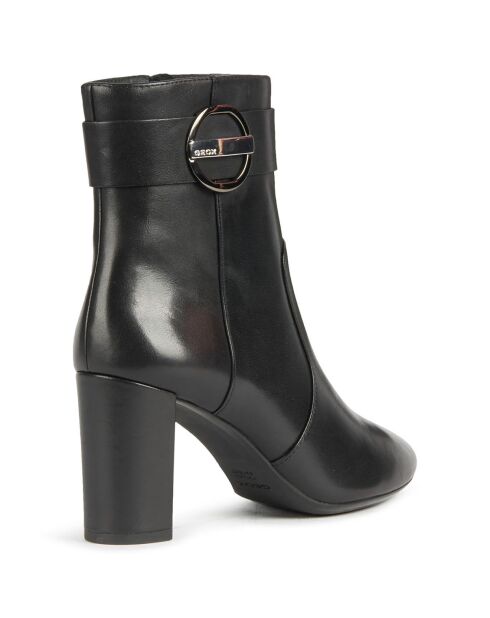 Stivaletti Pheby in pelle nera - 8 cm