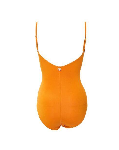 Maillot de Bain 1 pièce Essentiels abricot