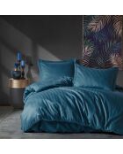 Parure housse de couette Stripe bleue