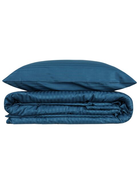 Parure housse de couette Stripe bleue