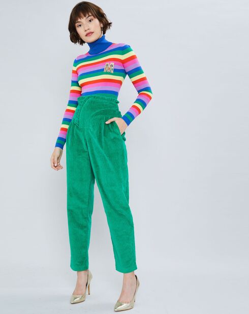 Pantalon Bettina vert emeraude