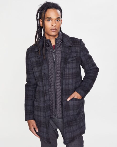 Manteau en Laine mélangée Anton noir