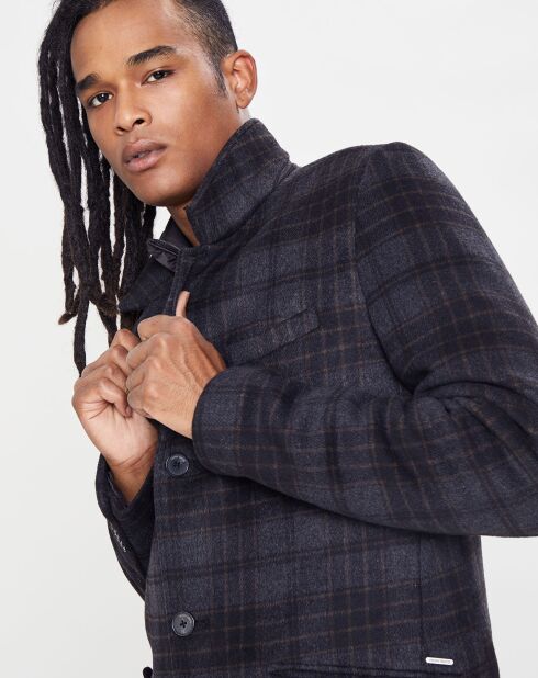 Manteau en Laine mélangée Anton noir