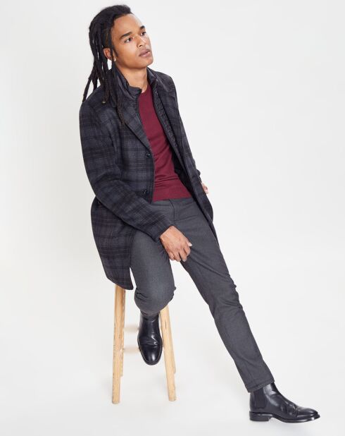 Manteau en Laine mélangée Anton noir