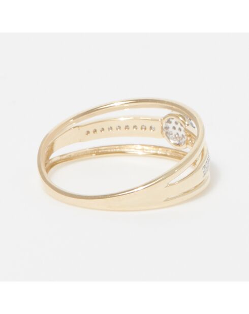 Bague Jelena Diamant 0.1 ct or jaune