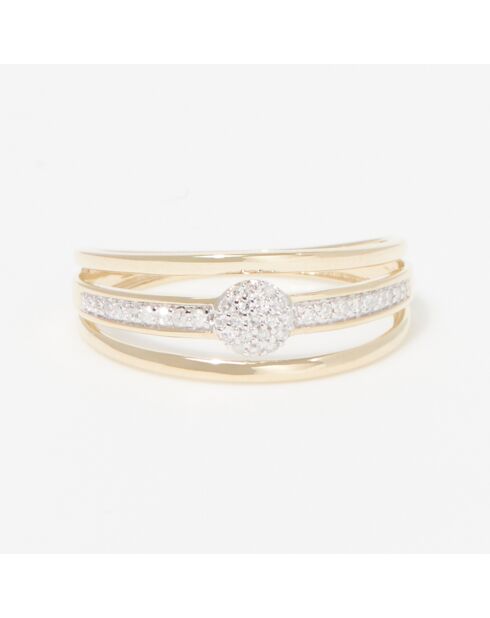 Bague Jelena Diamant 0.1 ct or jaune