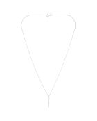 Pendentif Rangée de 9 Diamants 0.054 ct or blanc