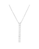 Pendentif Rangée de 9 Diamants 0.054 ct or blanc
