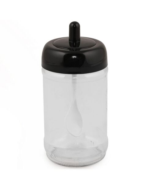 12 zwarte kruidenpotjes - 6,5x6,5x13 cm