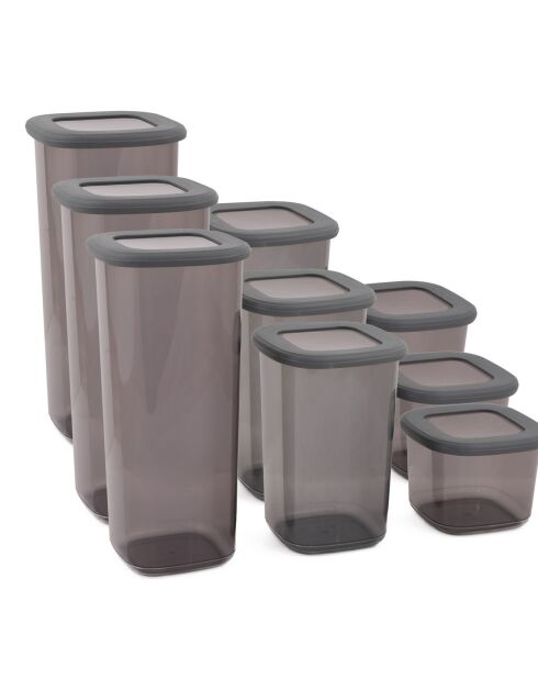 9 Boîtes de conservation anthracite