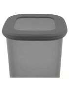 12 Pots à épices gris - 11x11x17 cm