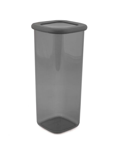 12 grijze opbergdozen - 11x11x25 cm