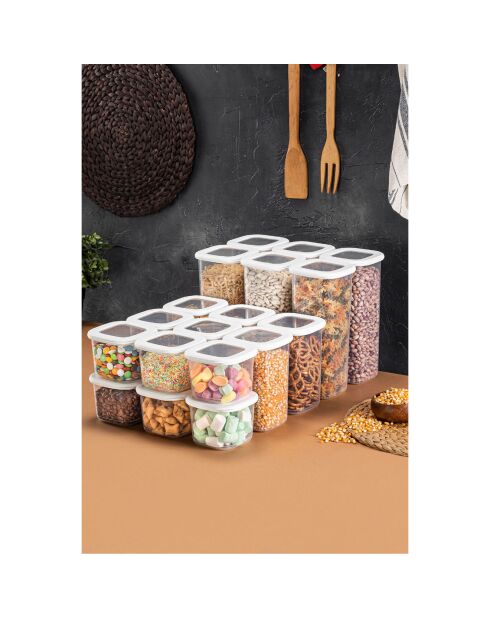 18 Boîtes de conservation blanches