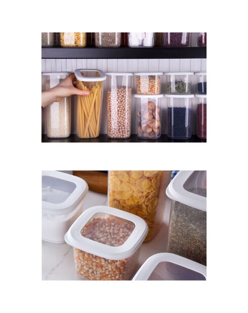 18 Boîtes de conservation blanches