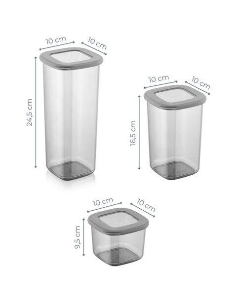 24 scatole portaoggetti antracite