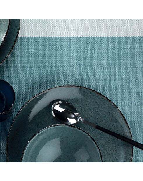 Service de table bleu en Porcelaine - 18 pièces