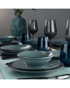 Service de table bleu en Porcelaine - 18 pièces