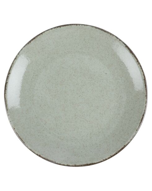 Service de table vert en Porcelaine - 18 pièces
