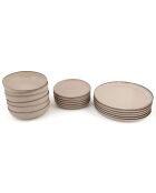 Service de table écru en Porcelaine - 18 pièces