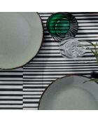 Service de table vert en Porcelaine - 18 pièces