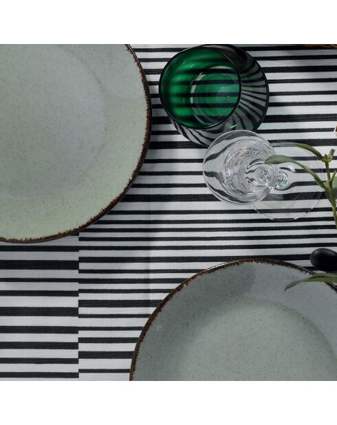 Servizio da tavola in porcellana verde - 18 pezzi