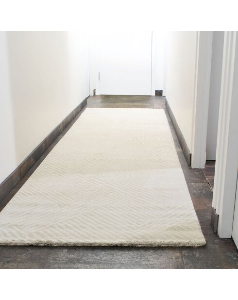 Tapis Bianca 160 crème - 80x150 cm