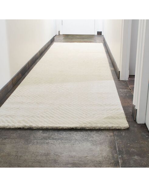 Tapis Bianca 160 crème - 80x300 cm