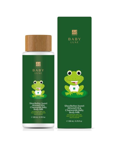 Lait corporel pour bébé à l'huile d'amande douce et à la camomille - 200 ml