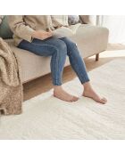 Tapis shaggy doux Oslo 902 blanc - 120x160 cm