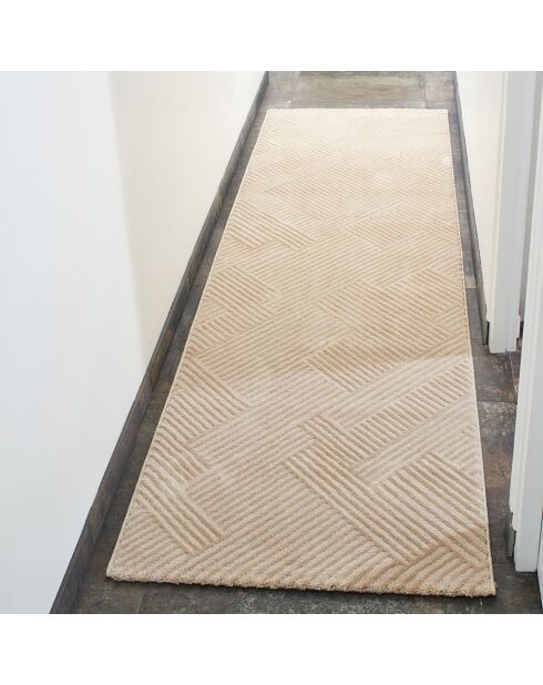 Tapis Bianca 160 beige - 80x300 cm