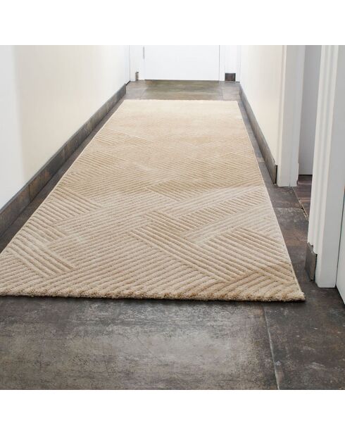 Tapis Bianca 160 beige - 80x300 cm