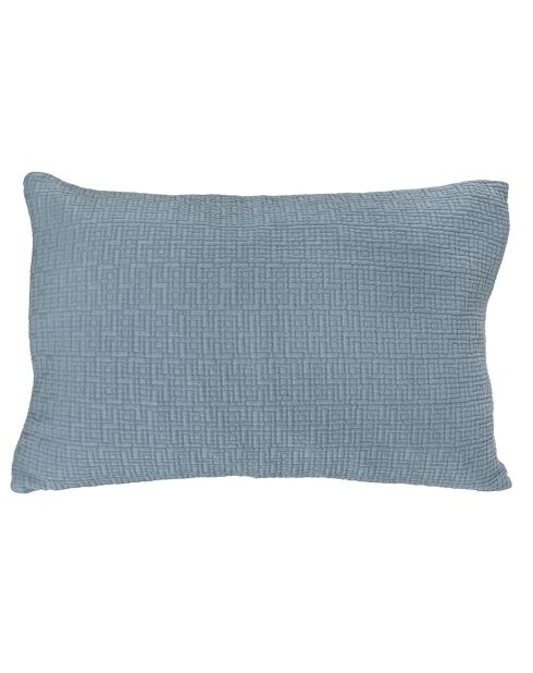 Housse de coussin Labyrinthe bleue