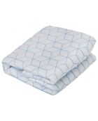 Housse de matelas rafraichissante Icy blanc/bleu