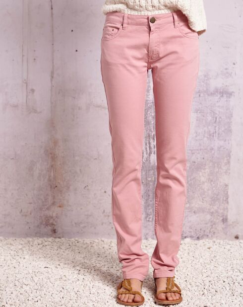 Oudroze broek Qajou