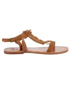 Sandales en Cuir Qarma naturel