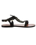 Sandales en Cuir Qarma noires