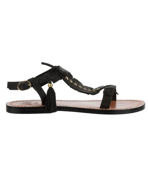 Sandales en Cuir Qarma noires