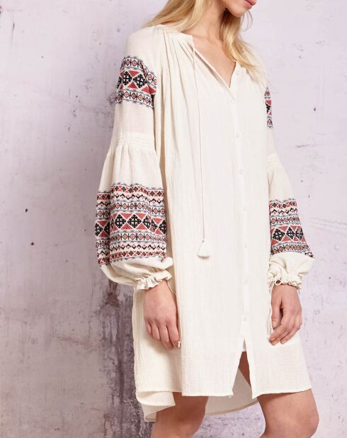 Kleid Qelfin ecru/cremefarben