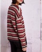 Pull en Lin & Coton Qero tricolore