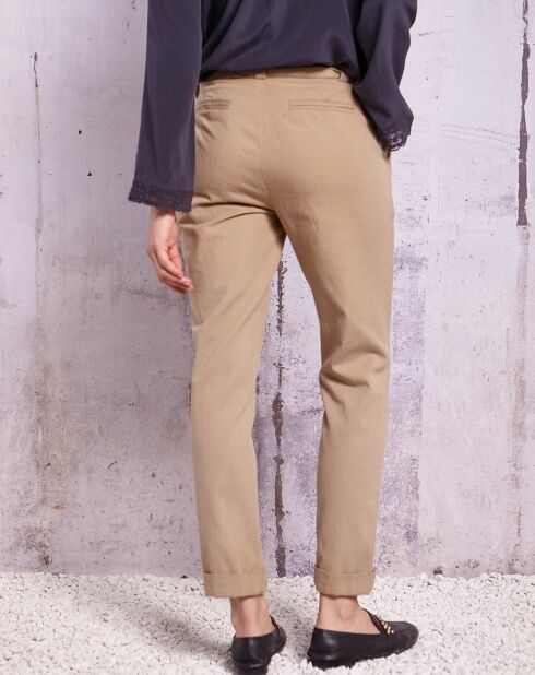 Pantaloni Qipo beige