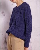 Pull en Coton & Lin Qobi marine