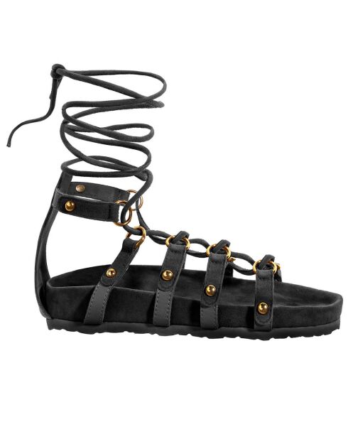 Sandales en Cuir Qook noire