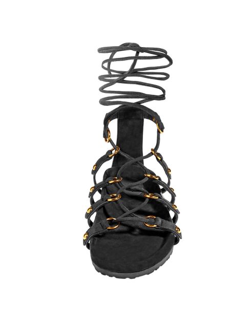 Sandales en Cuir Qook noire
