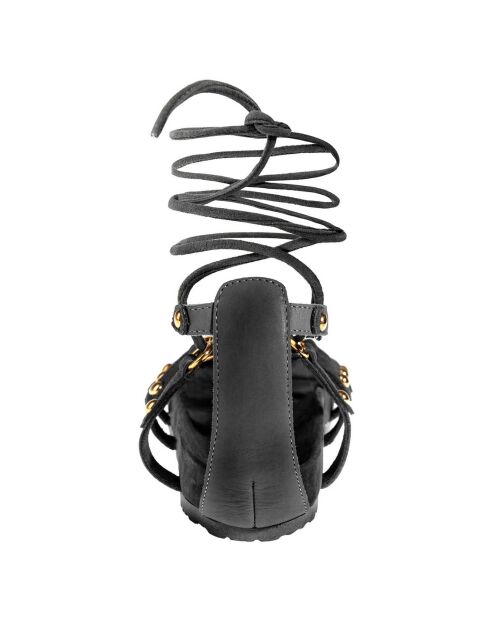 Sandales en Cuir Qook noire