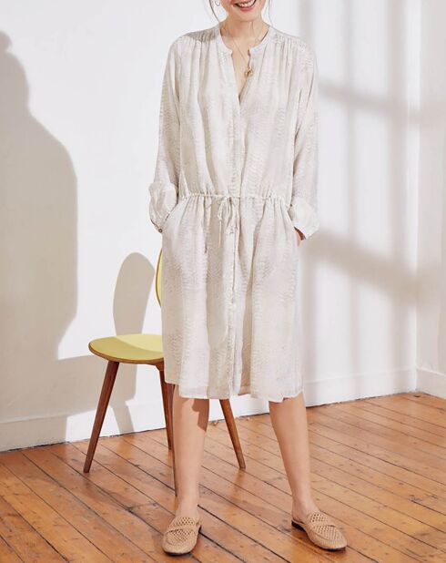 Weihnachtsmannkleid ecru/cremefarben