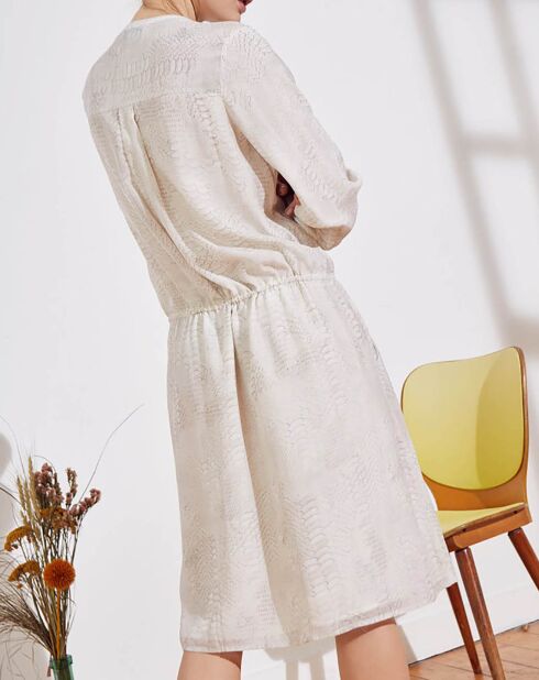 Weihnachtsmannkleid ecru/cremefarben