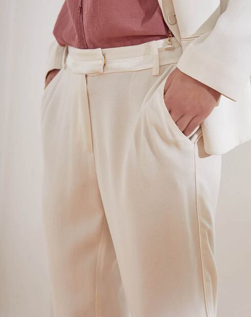 Pantalon Scoty écru/off white