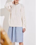 Pull en Coton & Lin Sybille écru/off white